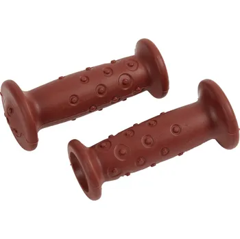 grip BTWIN Gripy 14/16 pár hnědé KAŠTANOVÁ