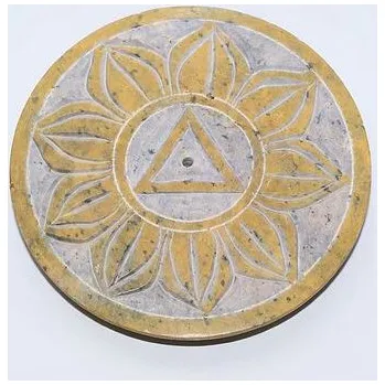 Vonná tyčinka Stojánek na tyčinky/mastek /3.č.Manipura - žlutý