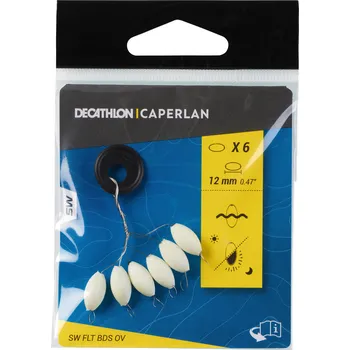 CAPERLAN Plovoucí korálek na sportovní rybolov oválný 12 mm fosforeskující