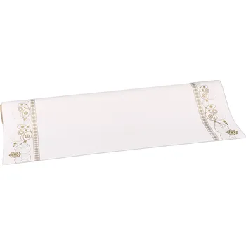 Stuha Floristická smuteční fólie 50 cm x 9,1 m 01/09 bílá se zlatou