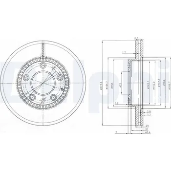 Brzdový kotouč Brzdový kotouč DELPHI BG3724