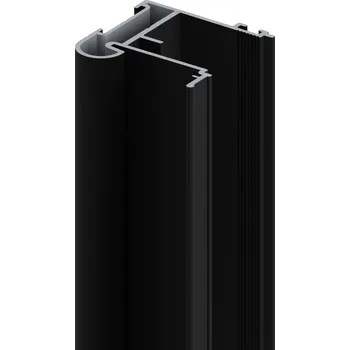 Nábytkové kování LAGUNA Úchytový profil RAMA WIDE strukturovaná černá