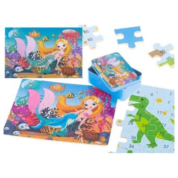 Puzzle Dřevěné puzzle 100ks mořská dívka