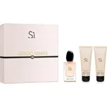 Giorgio Armani Giorgio Armani Si, Edp 100ml + 75ml tělové mléko + 75ml sprchovy gel Pre ženy Parfémovaná voda