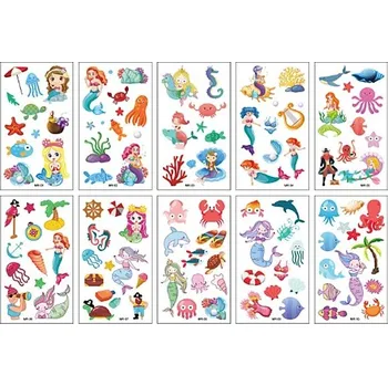 Odstranitelné tetování Rocolo Design Dočasné tetování Mořské panny 12 x 7 cm