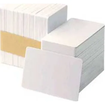 Karta Zebra PVC karty, balení 500ks karet na potisk, bílá barva, menší síla karty