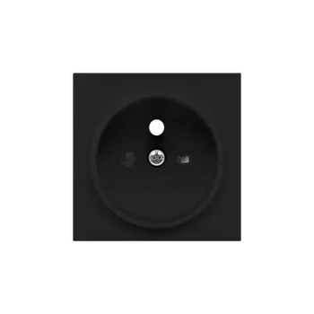 Elektrická zásuvka SIMON TGZ1ZP/149 Kryt 1 násobné zásuvky, s uzemněním, se clonkami bílá