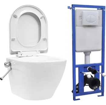 Závěsné WC bezobrubové s podomítkovou…