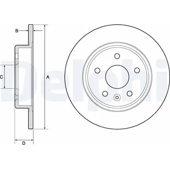 Brzdový kotouč Brzdový kotouč DELPHI BG4761C