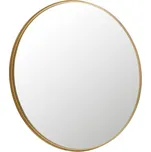 Zlaté kovové závěsné zrcadlo J-line Nadeline 110 cm