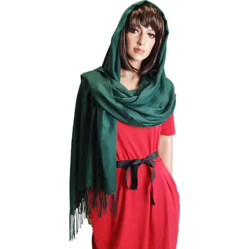 Čepice Dámská hladká šála 322 granát 174x72