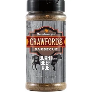 Koření Crawford´s BBQ koření Burnt Beef Rub 295g Crawford´s