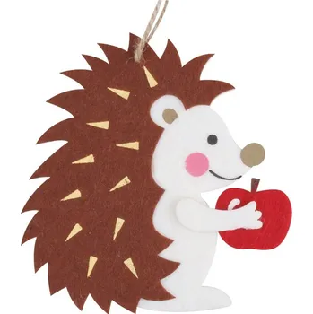 Ježek z filcu na zavěšení 11,5 x 12 cm 42012