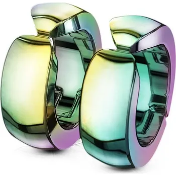 Náušnice Náušnice klipsny duhové