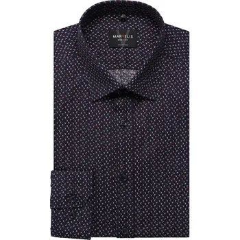 Pánská košile Marvelis Body Fit společenská košile 7524 35 64 Vínová 44