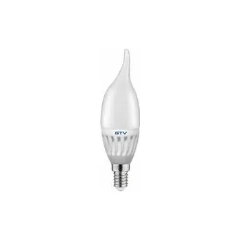 Žárovka GTV LED SVĚTELNÝ ZDROJ, KERAMICKÝ, A-G, C37L, 3000K, E14, 10,0W, AC180-250V, 160°, 1000lm, 80mA