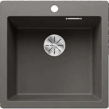 Granitový dřez Blanco Pleon 5, silgranitový dřez 515x510x220 mm, 1-komorový, šedá vulkán, BLA-527318