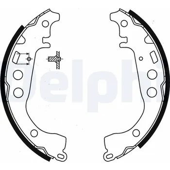 Autodíl Sada brzdových čelistí DELPHI LS1854