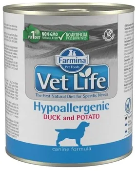Krmivo pro psa Vet Life Canine Formula konzerva Hypoallergenic Duck/Potato 300 g