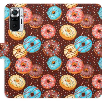 Pouzdro na mobilní telefon Flipové pouzdro iSaprio - Donuts Pattern - Xiaomi Redmi Note 10 Pro