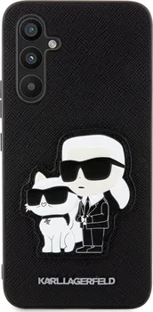 Pouzdro na mobilní telefon Karl Lagerfeld PU Saffiano Karl and Choupette NFT pro Samsung Galaxy A34 5G černé