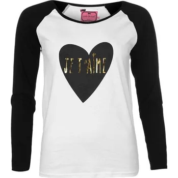 Dámské tričko dámské tričko CDM - CREAM/BLACK - S (Cdm Slogan Top)