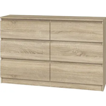 Ložnice FALCO Komoda Malvína M6 120 dub sonoma