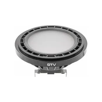 Žárovka GTV LED SVĚTELNÝ ZDROJ, A-G, AR111, 3000K, G53, 12,5W, DC12V, 120°, 1100lm, černá