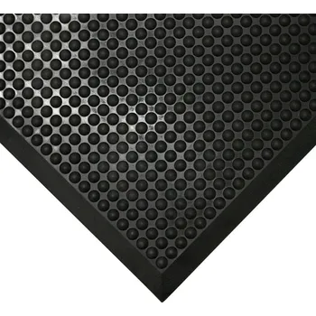 Rohožka Černá gumová protiúnavová průmyslová rohož - 90 x 60 x 1,5 cm