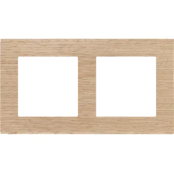 vypínač SIMON TRN2/185 Rámeček 2 násobný, dřevěný bílá