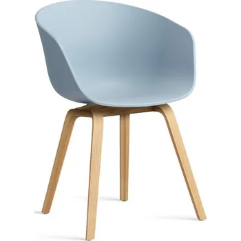 Jídelní židle HAY Židle AAC 22 Lacquered Oak Veneer, slate blue