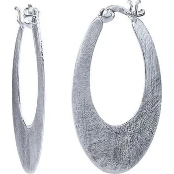 Náušnice Stříbrné náušnice kruhy Carnie broušené 36mm KRN1403E