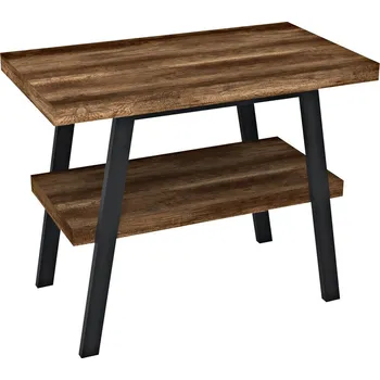 Koupelnový nábytek Sapho Twiga Umyvadlový stolek 100x72x50 cm, černá mat/dub tmavý, VC442-100-11