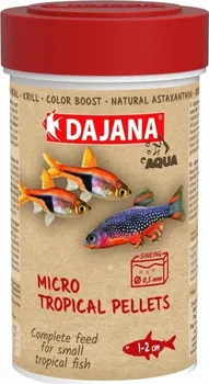Krmivo pro rybičky DAJANA PET Micro Neon Granulat 100 ml