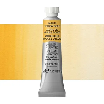 Vodová barva Akvarelová barva Winsor & Newton Professional, 5ml - Naples Yellow Deep