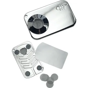 Kovová dýmka SILVER PALM LEAF (Dýmka Silver Palm leaf)