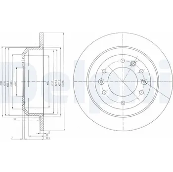 Brzdový systém Brzdový kotouč DELPHI BG4138