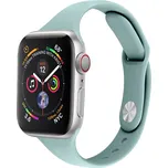 Silikonový tenký řemínek pro Apple Watch 38/40/41/42(S10)mm Barevná varianta: Tyrkysový