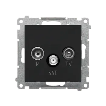 Elektrická zásuvka SIMON TASP.01/149 Zásuvka anténní R+TV+SAT průchozí bílá