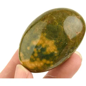 Sběratelství Hladký kámen jaspis oceán z Madagaskaru 70g