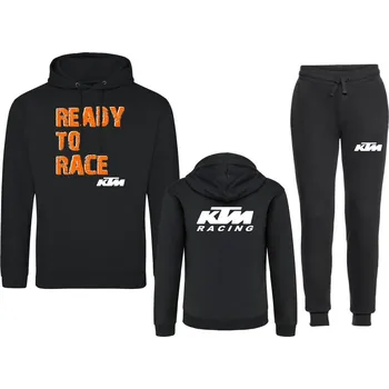 FELPA Tepláková souprava pánská s motivem KTM READY TO RACE černá Velikost.: S