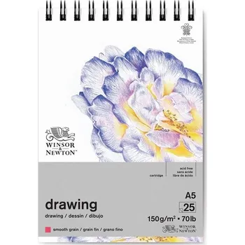Skicář WINSOR & NEWTON Drawing Pad Smooth, A5 25 listů