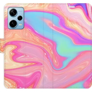 Pouzdro na mobilní telefon Flipové pouzdro iSaprio - Abstract Paint 07 - Xiaomi Redmi Note 12 Pro+ 5G