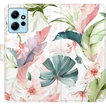Pouzdro na mobilní telefon Flipové pouzdro iSaprio - Flower Pattern 07 - Xiaomi Redmi Note 12 5G