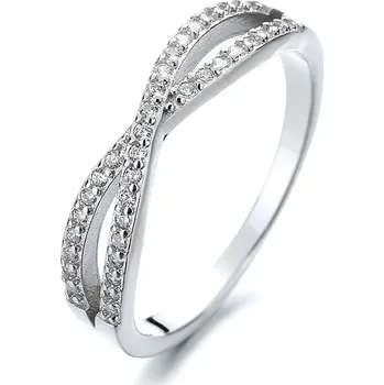 Prsten Stříbrný prsten SELENE se zirkony Velikost:7 (EU: 54-56) Ag/; ≤1,63 g 10074_7