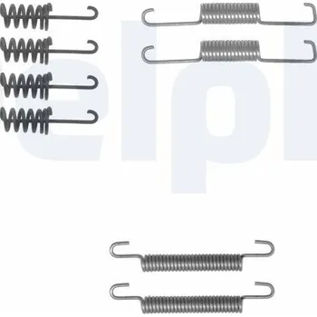 Brzdová čelist Sada příslušenství, parkovací brzdové čelisti DELPHI LY1258