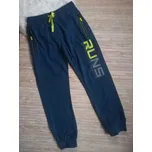 BAVLNĚNÉ CHLAPECKÉ TEPLÁKY RUN Barva: Petrolejová, Velikost: 146