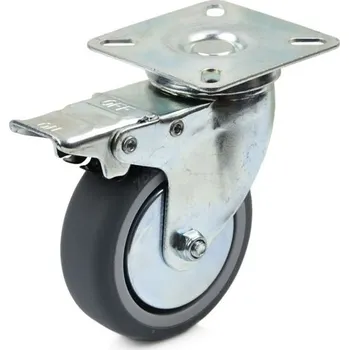 Pojezdové kolečko Geko G71513 náhradní otočné kolečko s brzdou 75 mm