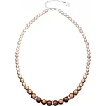 Perlový náhrdelník hnědý 32005.3