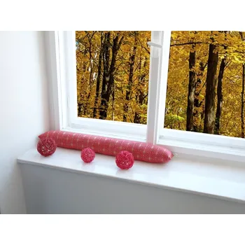 HEDVA ČESKÝ BROKÁT Zarážka do okna proti průvanu ONDRÁT DIAMANT vínový